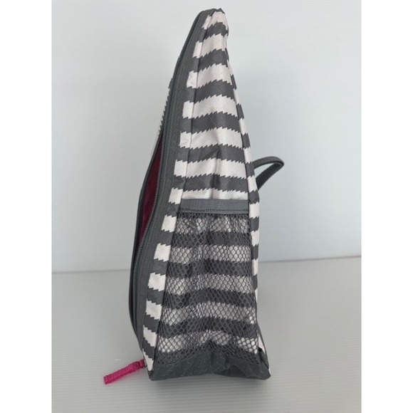 Lovely Sling Bag Backpack Crossbody Grey /White/Pink Interior-Trendy/Travel - Picture 3 of 6